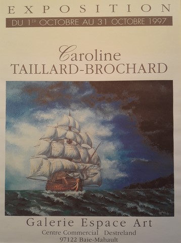 affiche caroline peinture exposition